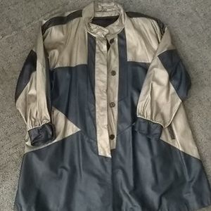 Black and Gold leather jacket